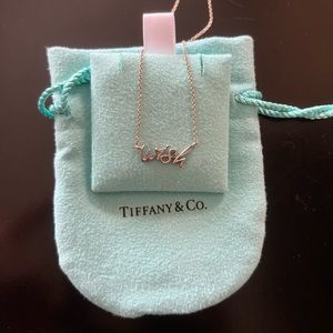 Tiffany sterling silver Paloma graffiti “WISH” necklace